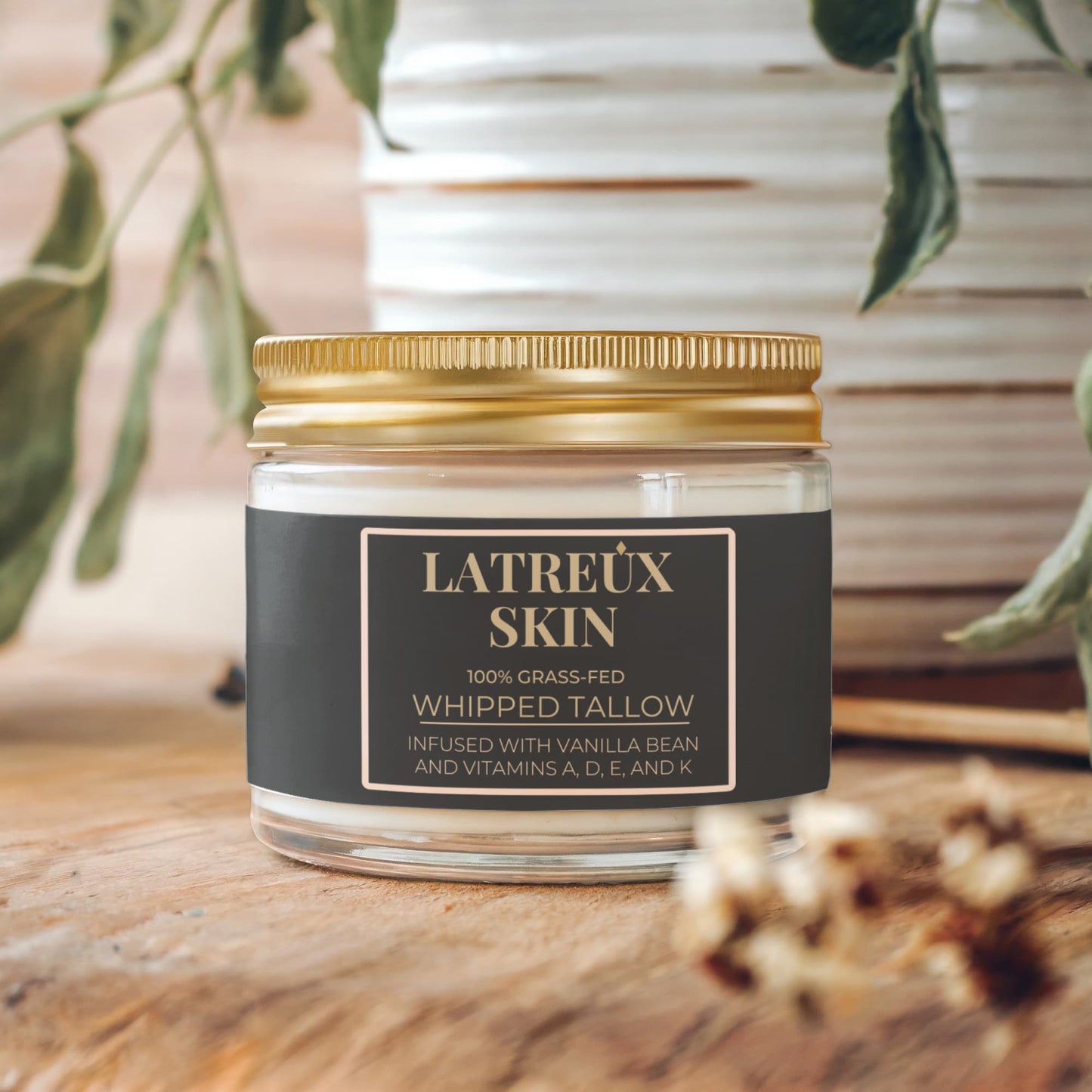 Latreux Glow - Whipped Grass-Fed Tallow Balm with Vanilla Bean